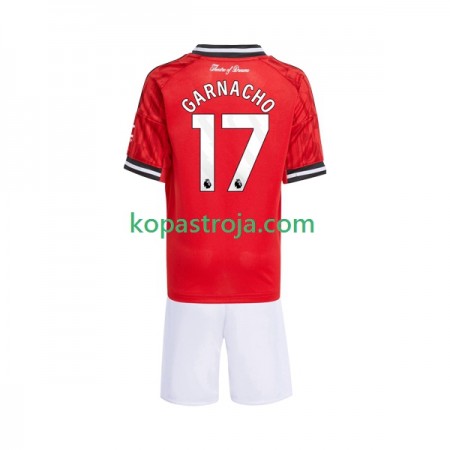 Billiga Fotbollströjor Manchester United Alejandro Garnacho 17 Barn Hemma tröja 2025/26 Kortärmad